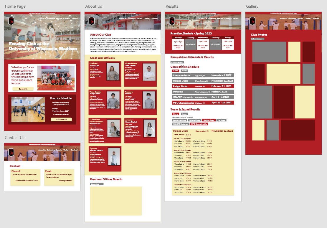 Upham Woods Redesign XD Layout